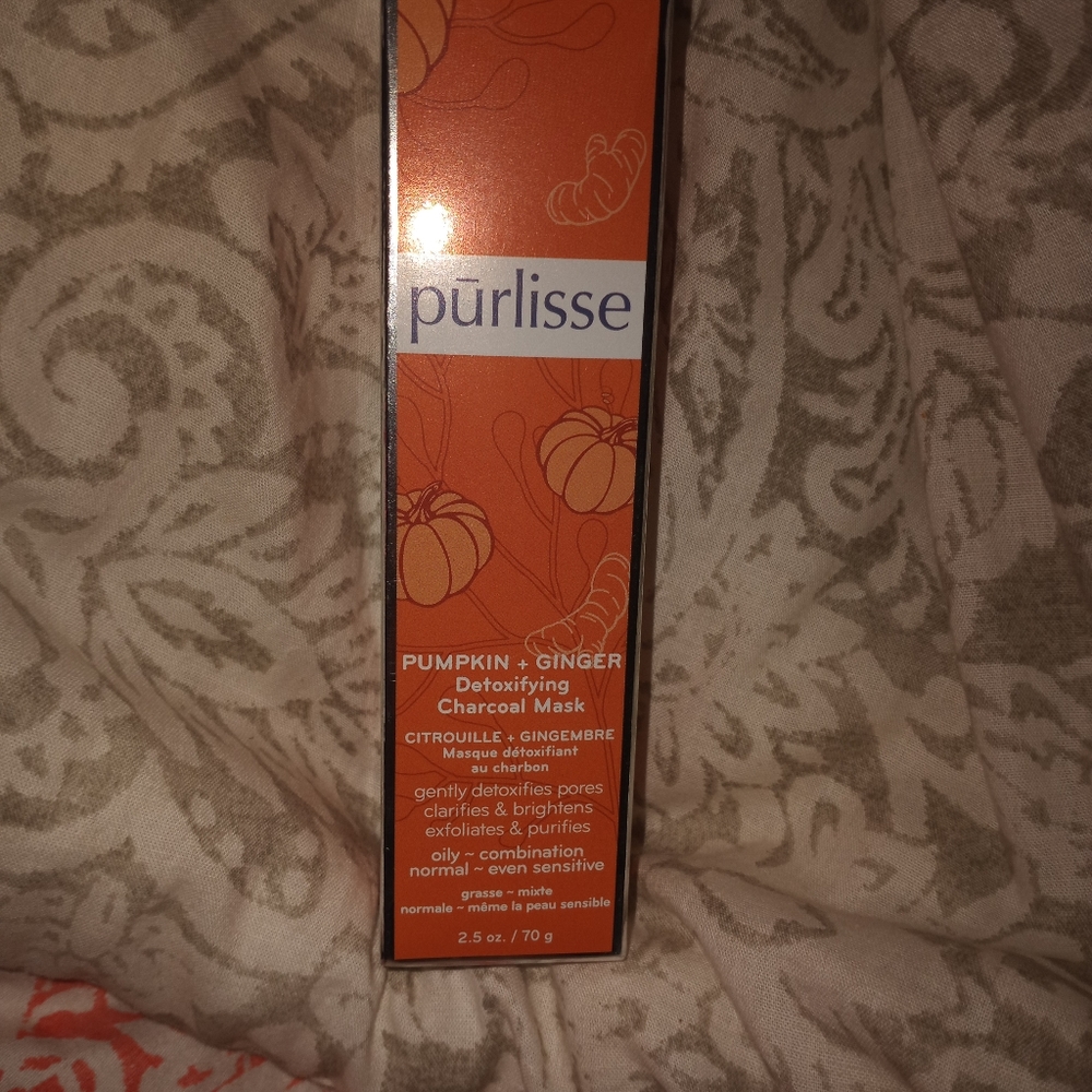 Pumpkin charcoal mask